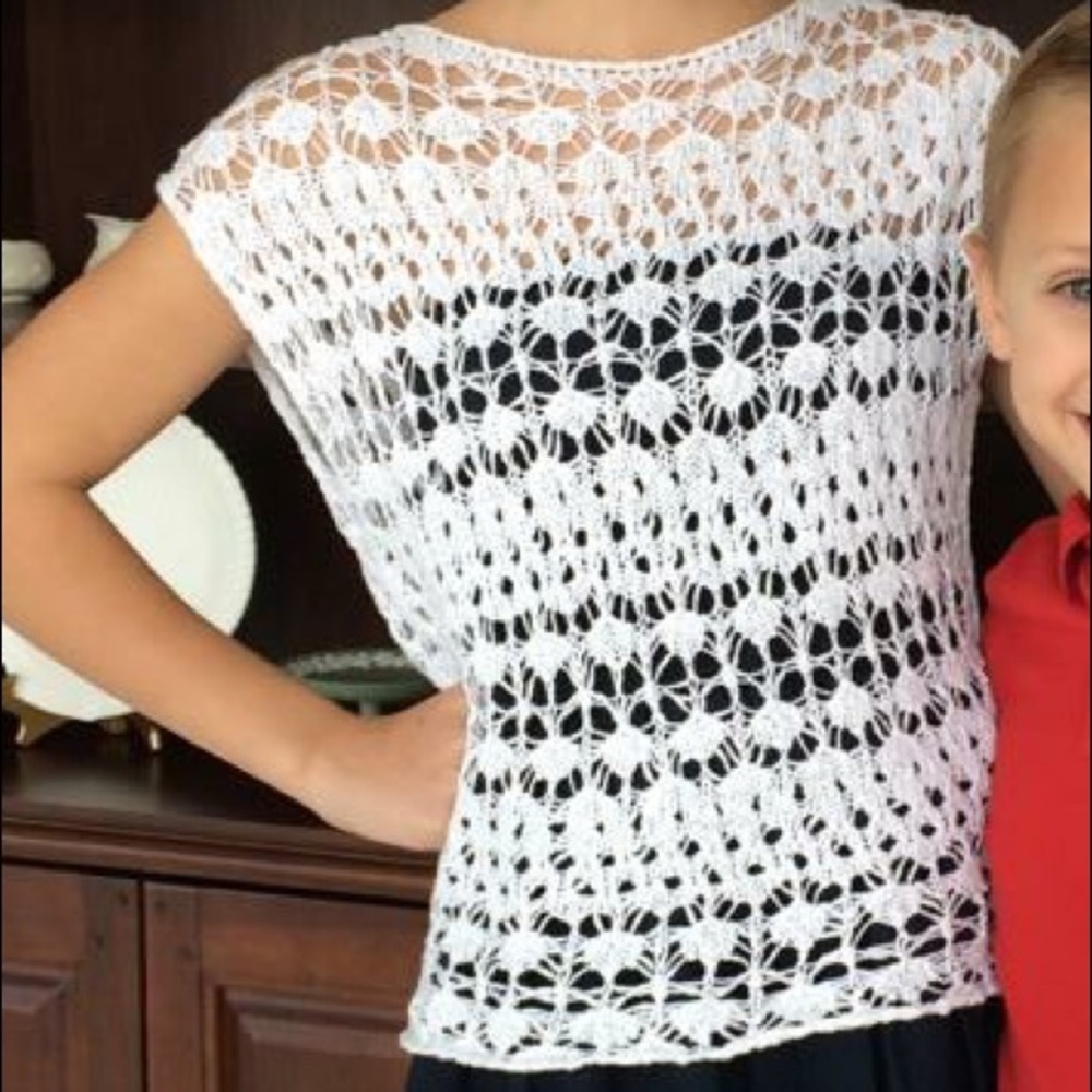 abercrombie kids Crotchet Knit Top
